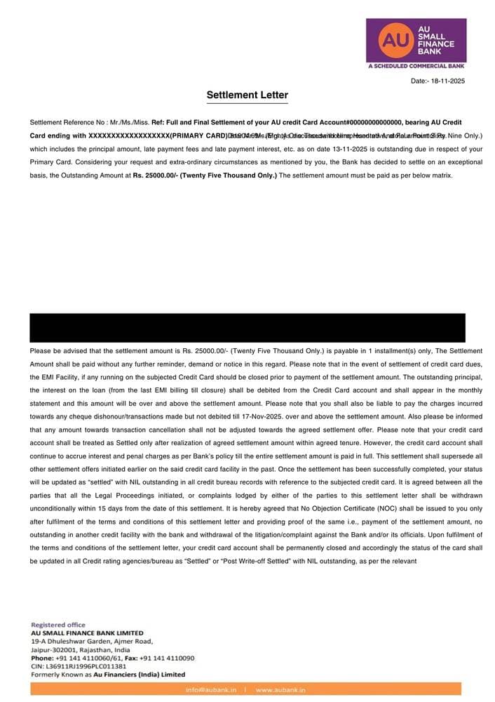 Settlement Letter 14