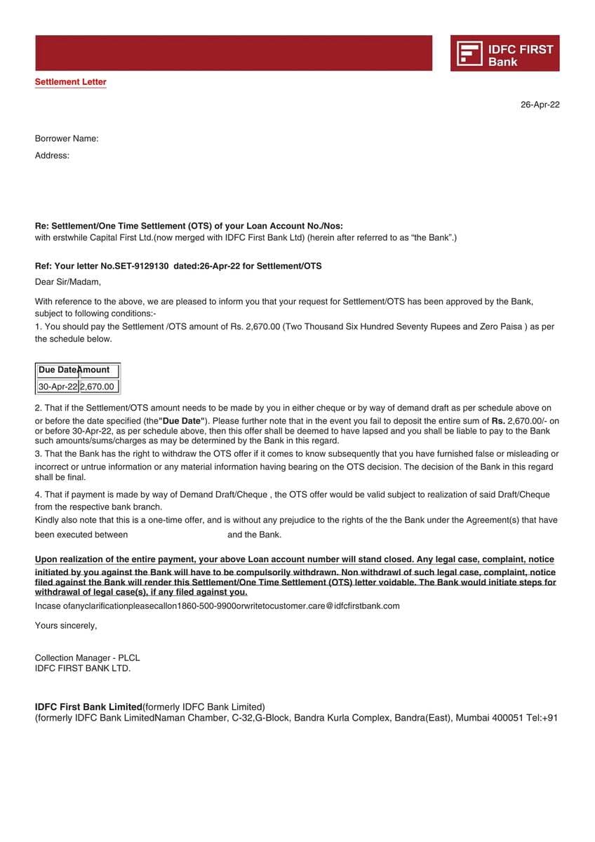 Settlement Letter 5