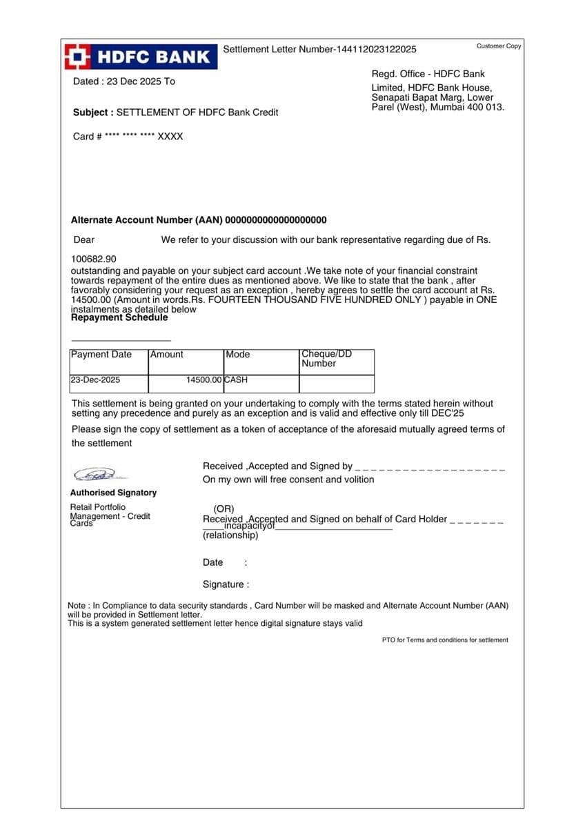 Settlement Letter 9