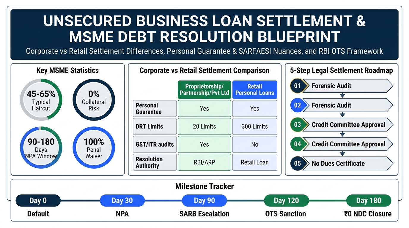 Unsecured Business Loan Settlement Process and MSME Debt Resolution Blueprint